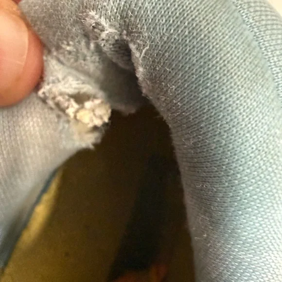 Hoka bondi 8 Women's Light Blue and Yellow Athletic Shoes - Picture 9 of 11